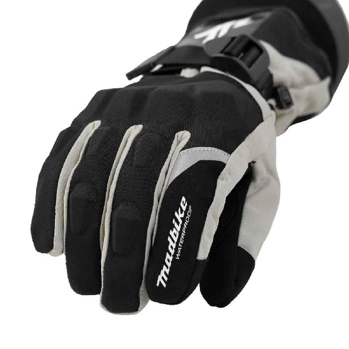 Guantes para moto largos madbike mad68 con protecciones touch invierno bg