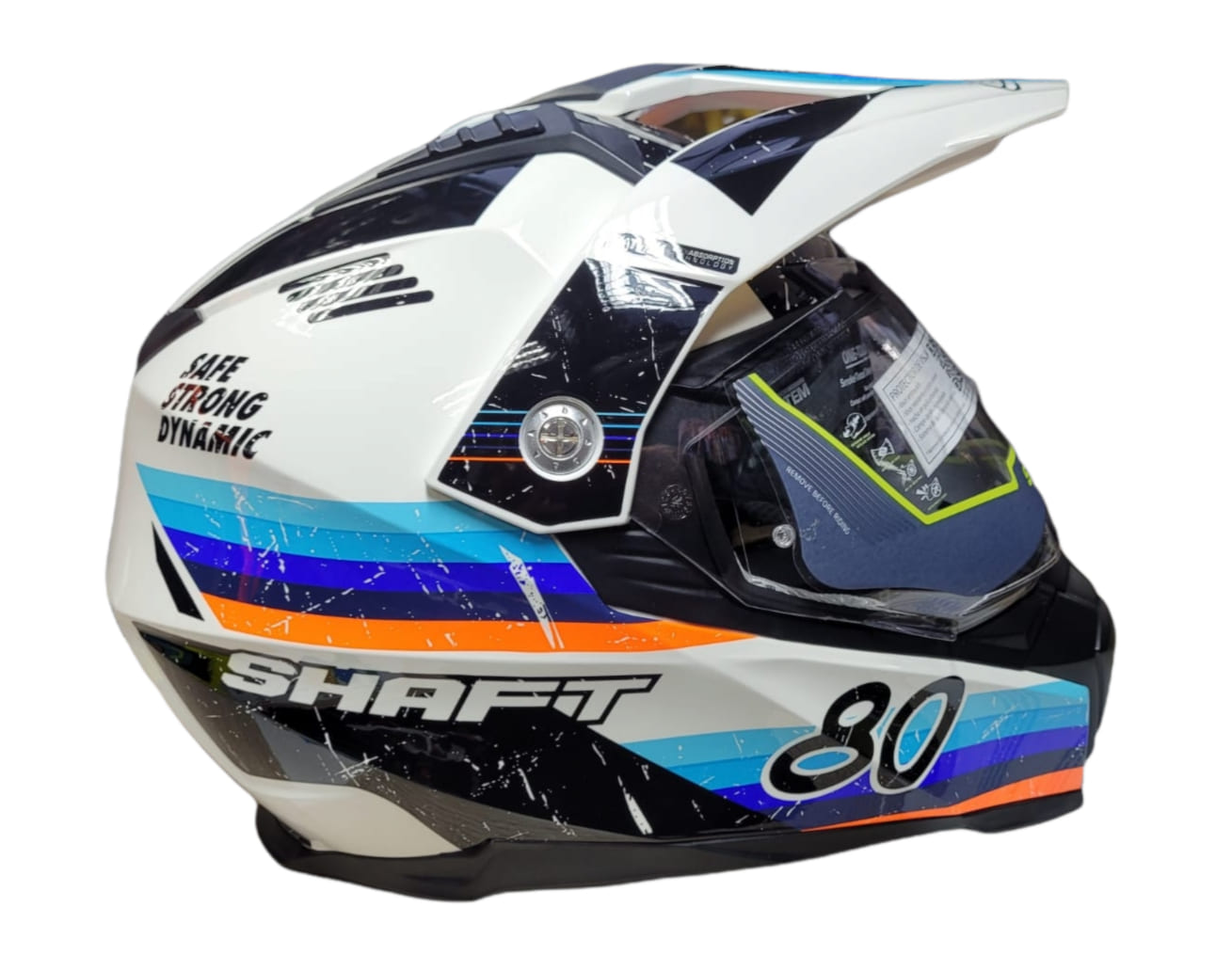 CASCO MULTIPROPOSITO SHAFT MX-380 RETRO BL AZ