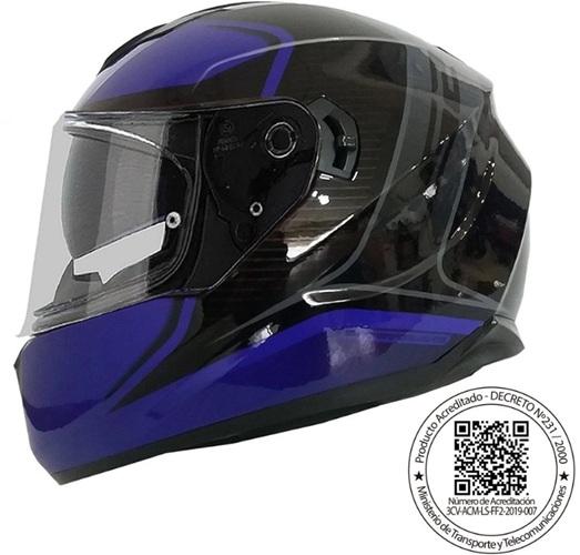 CASCO INTEGRAL LS2 FF320 STREAM EVO FLAUX NEGRO AZUL
